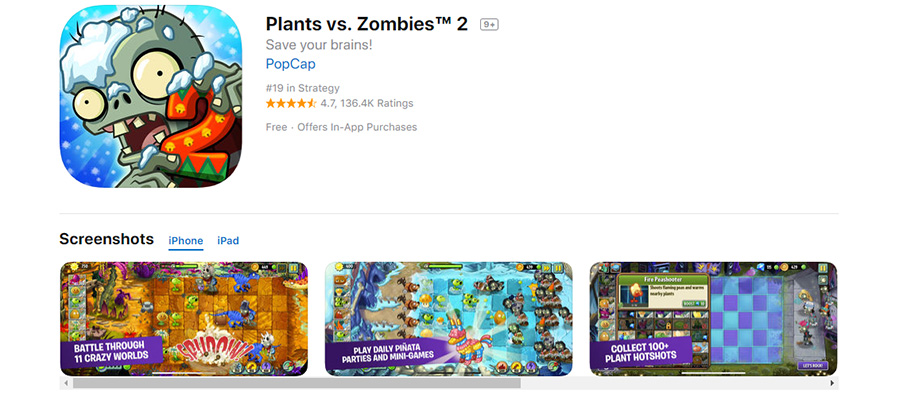 Plants vs Zombies 2